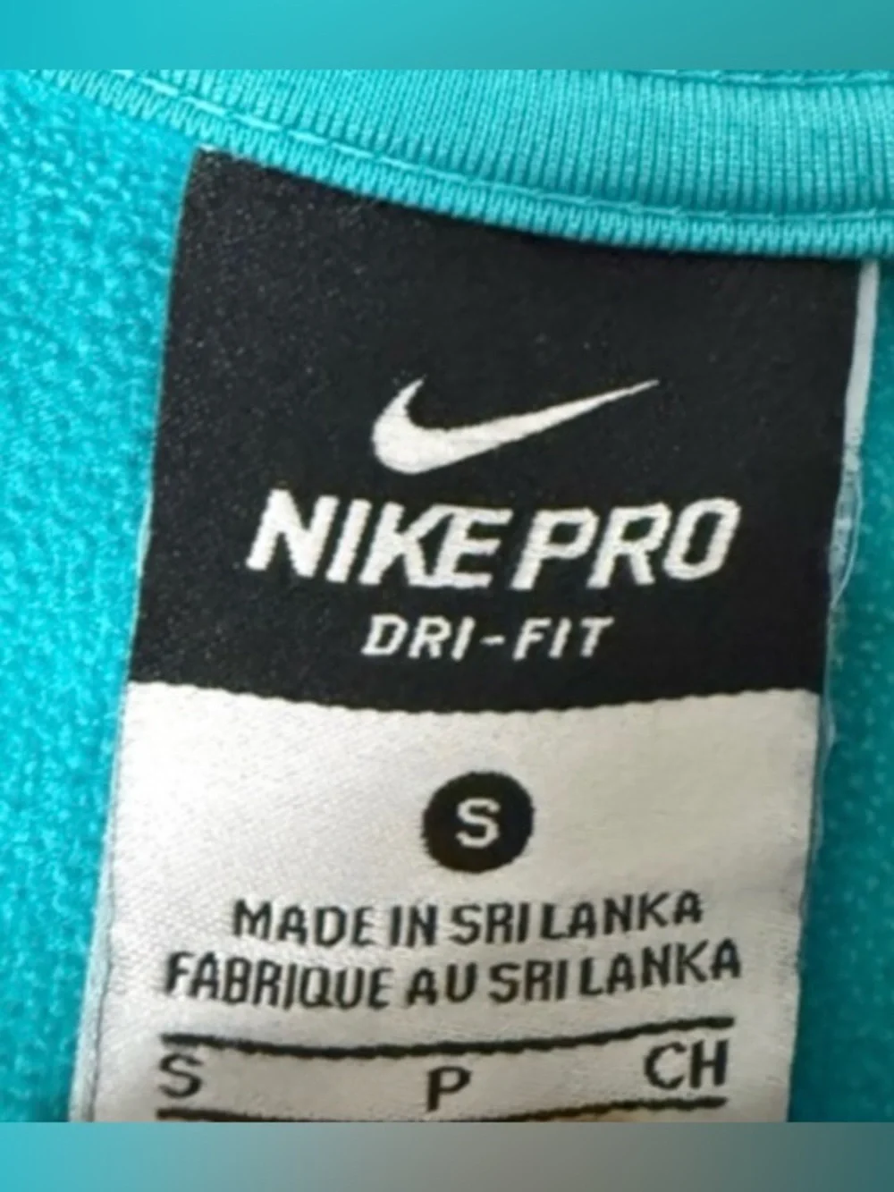 ❤️ Nike Dri-Fit Small Womens Teal Half-Zip Shirt Athletic Pullover Jacket Top B5